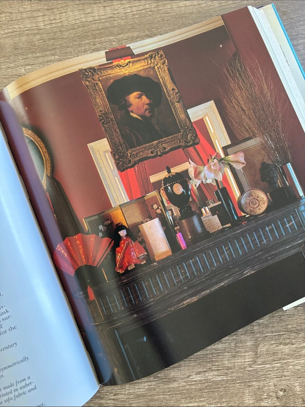 English Style Hardcover Coffee Table Book - Blue Cover